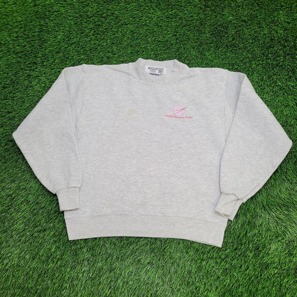 Vintage NASA Langley Sweatshirt Womens Large 20x22 Cropped